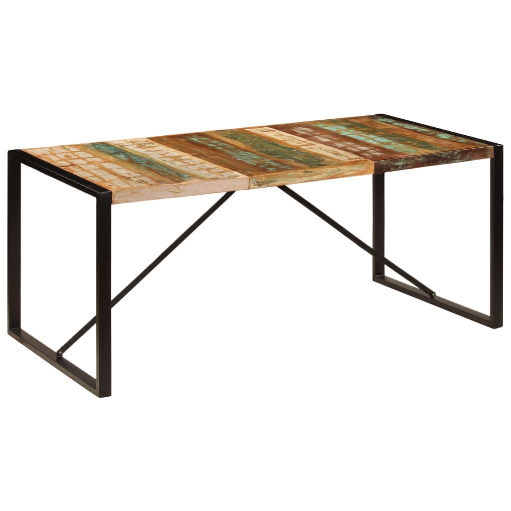 Dining Table 180x90x75 cm Solid Reclaimed Wood